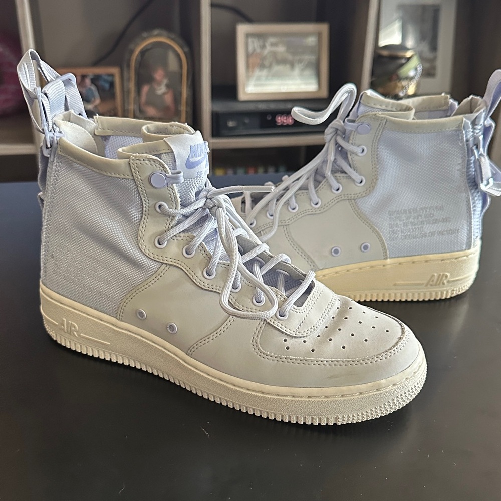 Nike High-Top Sneakers in Light Blue